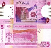 *5 sudánskych libier Sudán 2006, P66 UNC - Kliknutím na obrázok zatvorte -